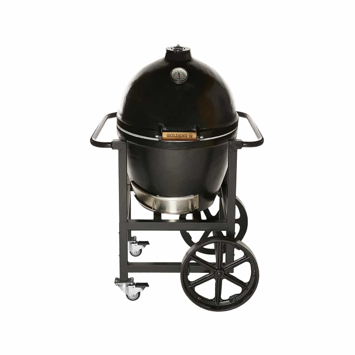 Goldens' Cast Iron 20.5" Kamado Cooker with Handle Cart