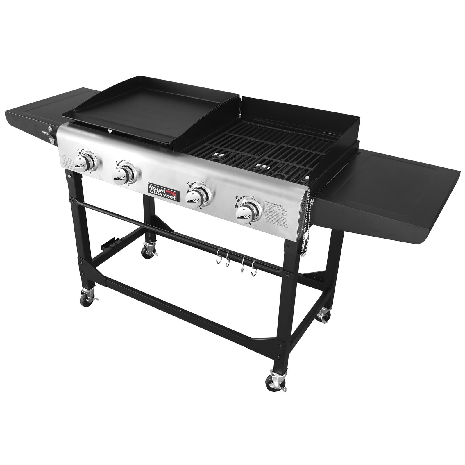 Royal Gourmet GD401 4-Burner Portable Grill & Griddle Combo